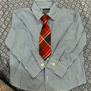 Nautica boy shirt and tie